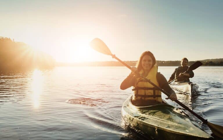 One of the best thing to do on Bainbridge Island is to go kayaking or paddleboarding in Eagle Harbor.
